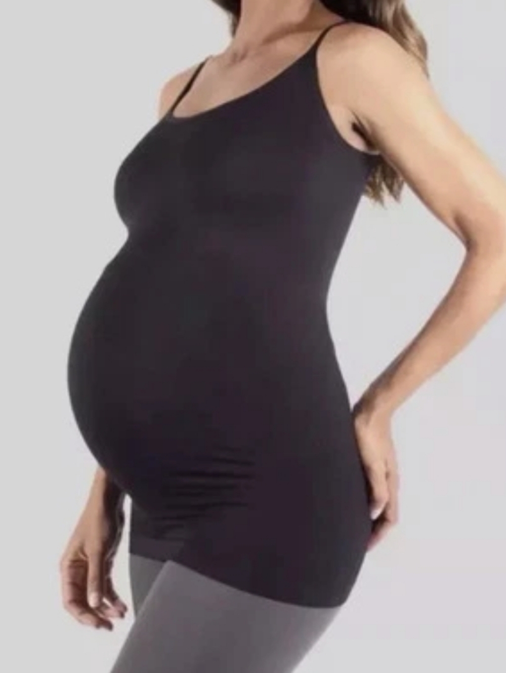 Women's Isabel Maternity Seamless Belly Support Cami Tank Top Size M/L